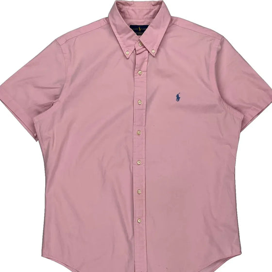 Ralph Lauren Short Sleeve Shirt - Large Pink Cotton