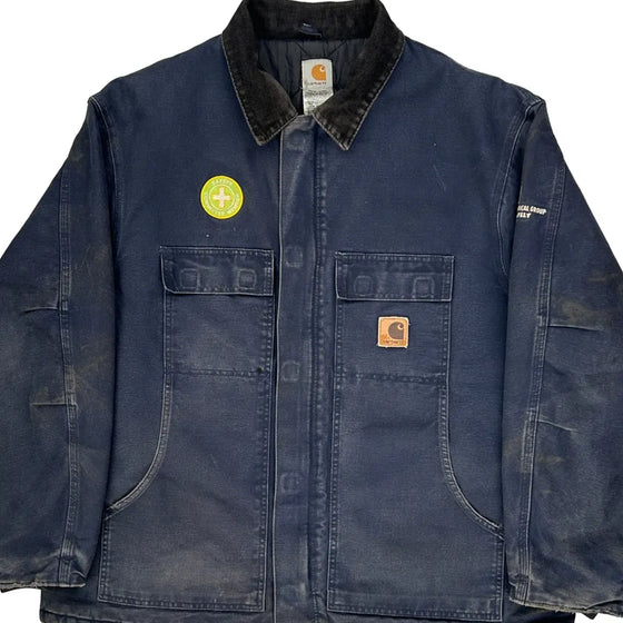 Mechanical Group Carhartt Jacket - 2XL Blue Cotton