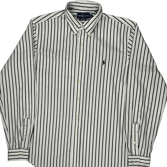 Ralph Lauren Striped Shirt - XL White Cotton