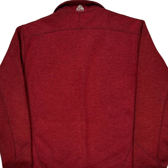 Outdoor Nike Acg Zip Up - Large Red Polyester