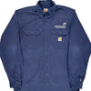 Halifax Stanfield Carhartt Tall Shirt - Large Blue Cotton Blend