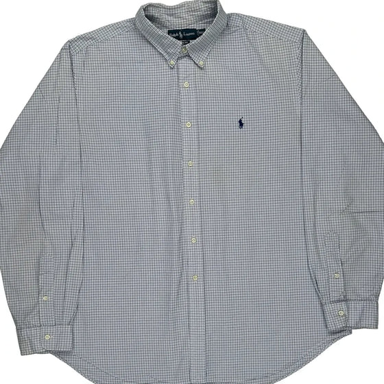 Ralph Lauren Checked Shirt - 2XL Blue Cotton