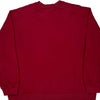 Starter Sweatshirt - XL Red Cotton Blend