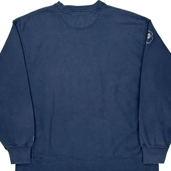 Notre Dame Unbranded Graphic Sweatshirt - XL Blue Cotton Blend