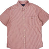 Ralph Lauren Slim Fit Short Sleeve Shirt - XL Red Cotton