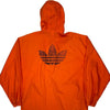 3 Stripes Adidas Jacket - Medium Orange Polyamide