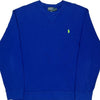 Ralph Lauren Graphic Sweatshirt - XL Blue Cotton