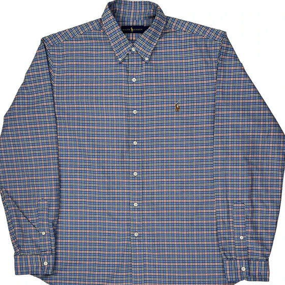 Ralph Lauren Checked Shirt - XL Blue Cotton