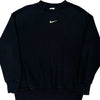 Nike Sweatshirt - Small Black Cotton Blend