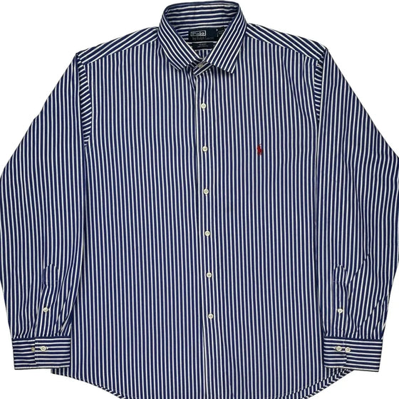 Ralph Lauren Striped Shirt - 2XL Blue Cotton