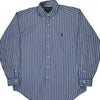 Yarmouth Ralph Lauren Shirt - Large Blue Cotton