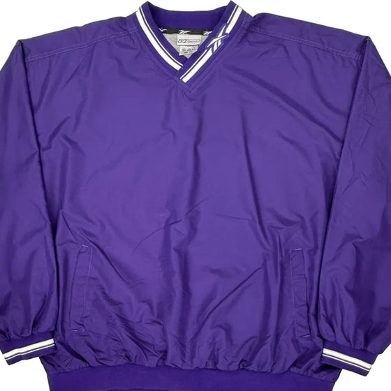 Reebok Windbreaker - XL Purple Polyester