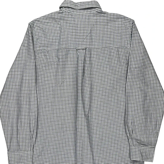 Chaps Ralph Lauren Checked Shirt - Medium White Cotton