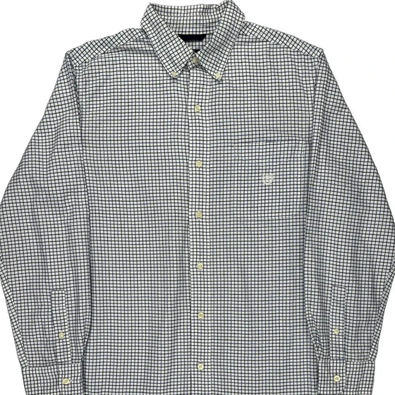 Chaps Ralph Lauren Checked Shirt - Medium White Cotton