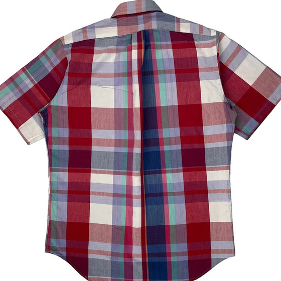 Ralph Lauren Checked Short Sleeve Shirt - Medium Red Cotton