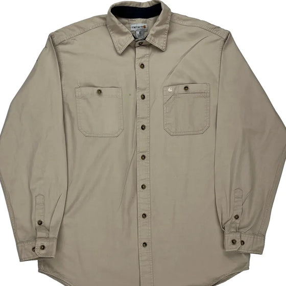 Carhartt Tall Shirt - XL Beige Cotton