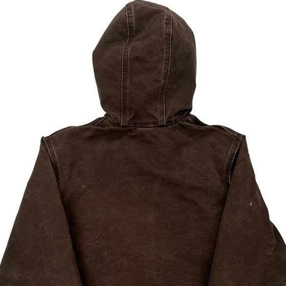 Age 10-12 Carhartt Jacket - Large Brown Cotton