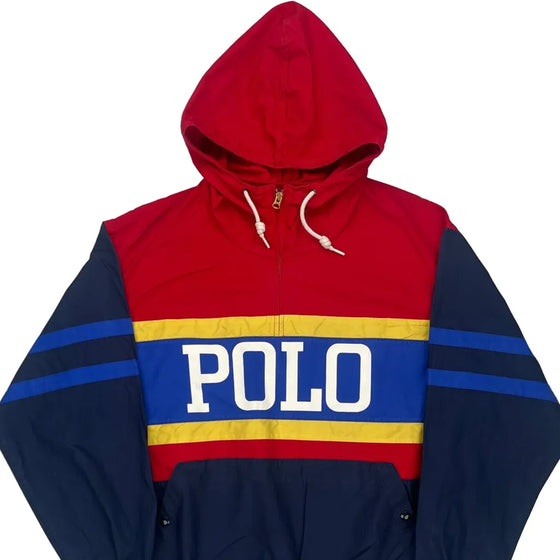 Polo Ralph Lauren Graphic Jacket - Large Red Cotton