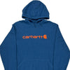 Tall Relaxed Fit Carhartt Oversized Hoodie - 2XL Blue Cotton Blend