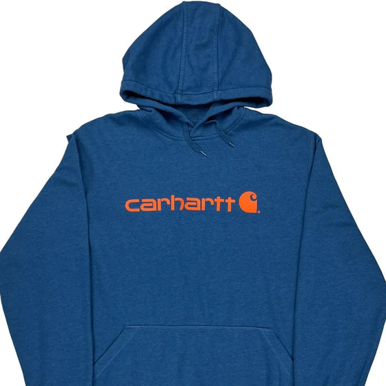 Tall Relaxed Fit Carhartt Oversized Hoodie - 2XL Blue Cotton Blend