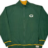 Packers Reebok Graphic Track Jacket - XL Green Cotton Blend