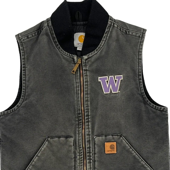 Washington Huskies Carhartt Gilet - Small Grey Cotton Blend