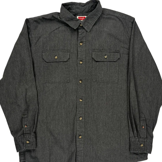 Wrangler Shirt - XL Grey Cotton