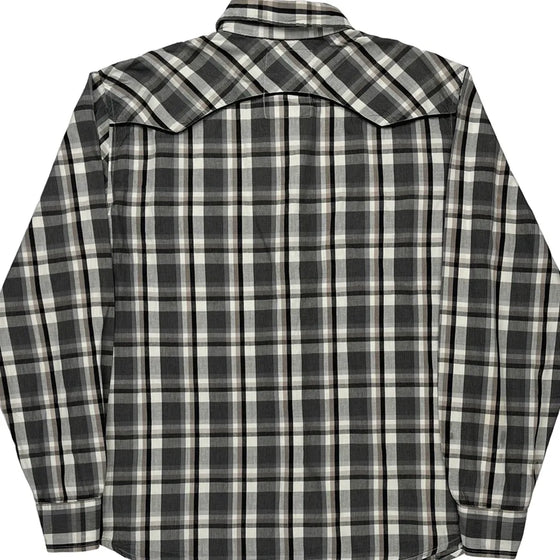 Levis Checked Shirt - Large Black Cotton