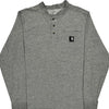 Carhartt Long Sleeve T-Shirt - Medium Grey Cotton Blend