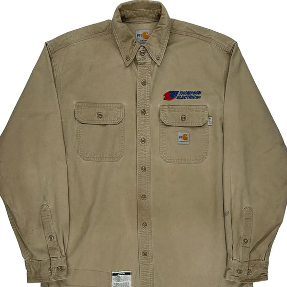 Thompson Electric Carhartt Shirt - Medium Beige Cotton Blend