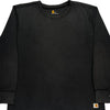 Carhartt Long Sleeve T-Shirt - 2XL Black Cotton