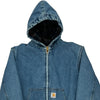 Denim Carhartt Oversized Denim Jacket - Large Blue Cotton