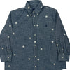 Ralph Lauren Patterned Shirt - XL Blue Cotton