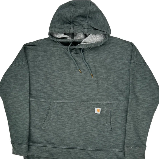 Carhartt Hoodie - Large Grey Cotton Blend