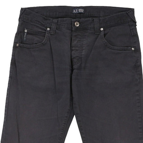 Armani Jeans Jeans - 33W UK 12 Black Cotton Blend