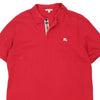 Vintage red Burberry Brit Polo Shirt - mens xx-large