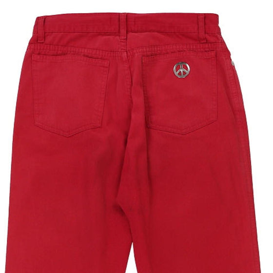 Moschino Trousers - 28W UK 8 Red Cotton