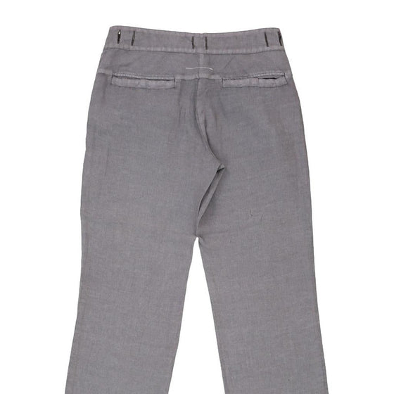 Maison Margiela Trousers - 30W UK 8 Grey Linen