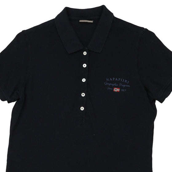 Napapijri Polo Shirt - Medium Navy Cotton