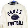 Vintage white Panas Football 'Barry' West Wind Bomber Jacket - mens large