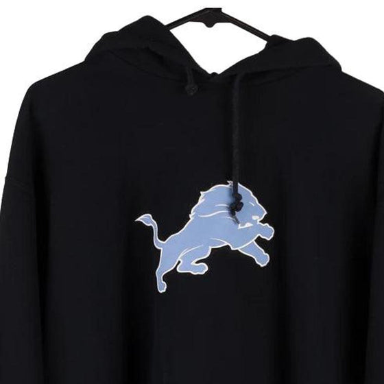 Detroit Lions Nfl NFL Hoodie - Large Black Cotton Blend