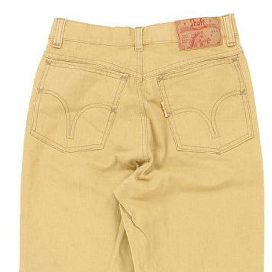 Vintage yellow Shaft Trousers - womens 26" waist