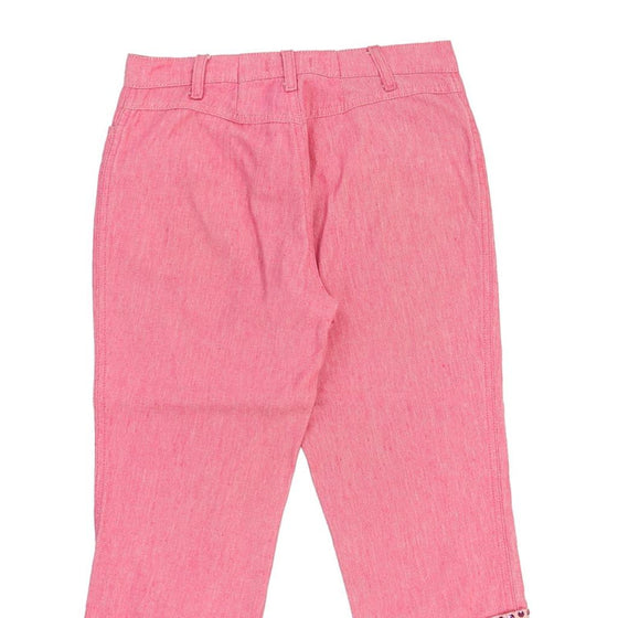 Age 14-16 Moschino Jeans Trousers - 28W 19L Pink Cotton