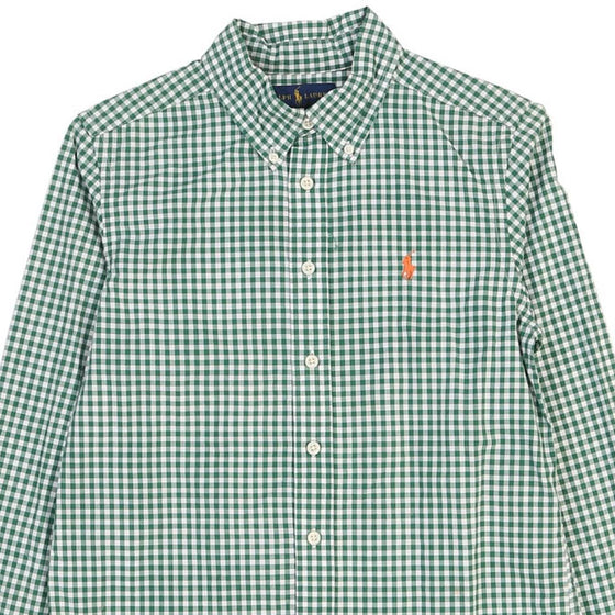 Age 8-9 Ralph Lauren Checked Shirt - Medium Green Cotton