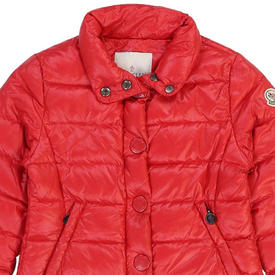 Age 8 Moncler Puffer - Small Red Polyester