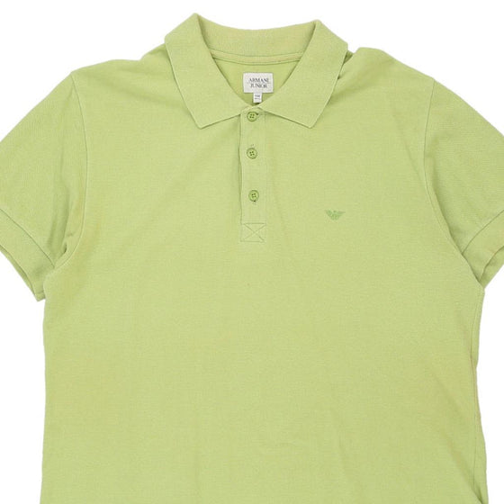 Age 14 Armani Polo Shirt - XL Green Cotton