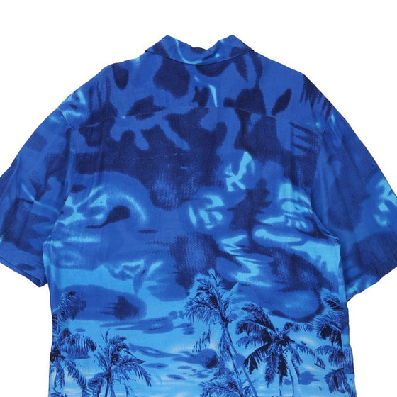 Vintage blue Maui Maui Hawaiian Shirt - mens large