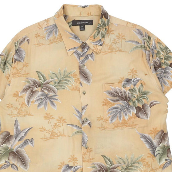 Vintage yellow Croft & Barrow Hawaiian Shirt - mens x-large