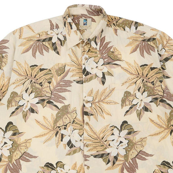 Vintage beige Kahala Hawaiian Shirt - mens x-large