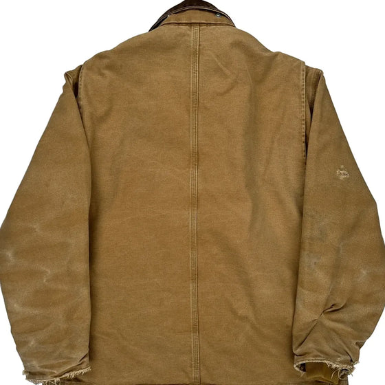 Carhartt Oversized Jacket - Large Brown Cotton